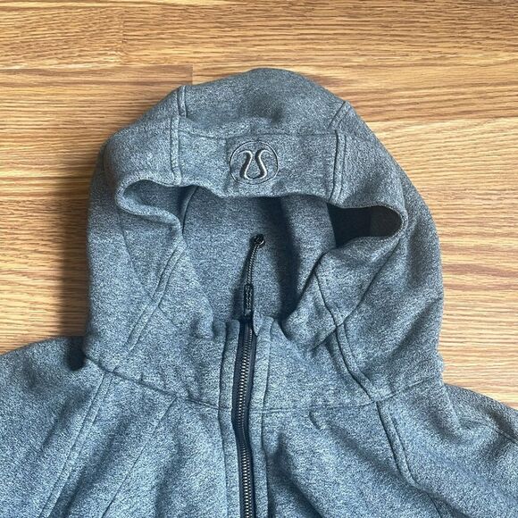Lululemon scuba full zip hoodie Heather Gray Size 12 Sweatshirt - Picture 6 of 15